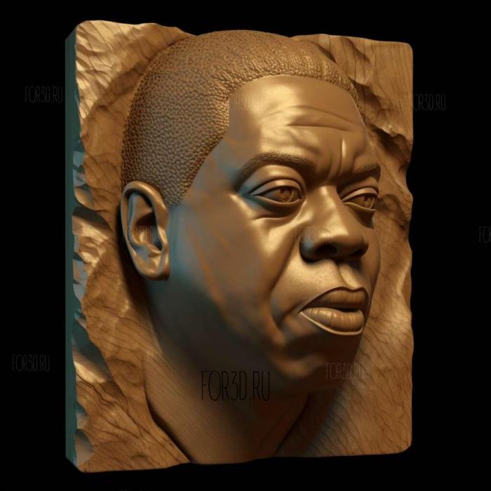 Jay Z 1 stl model for CNC